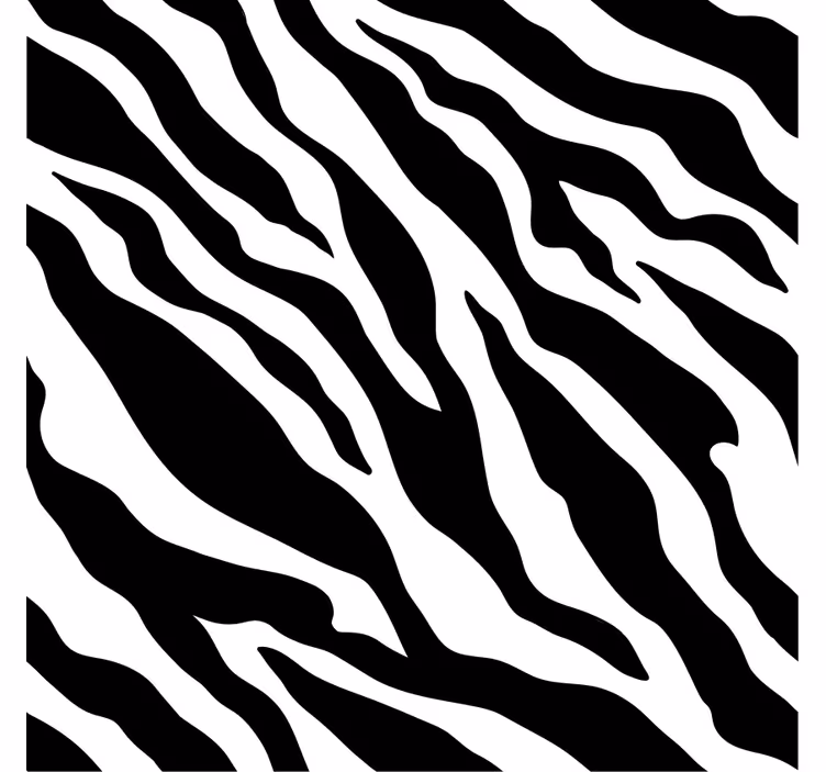 Zebra csíkos motívum tapéta díszítő - TenStickers