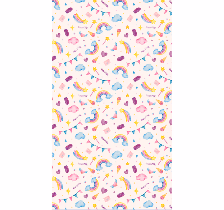 Vízcolor folyamatos mintázat állati tapéta - TenStickers