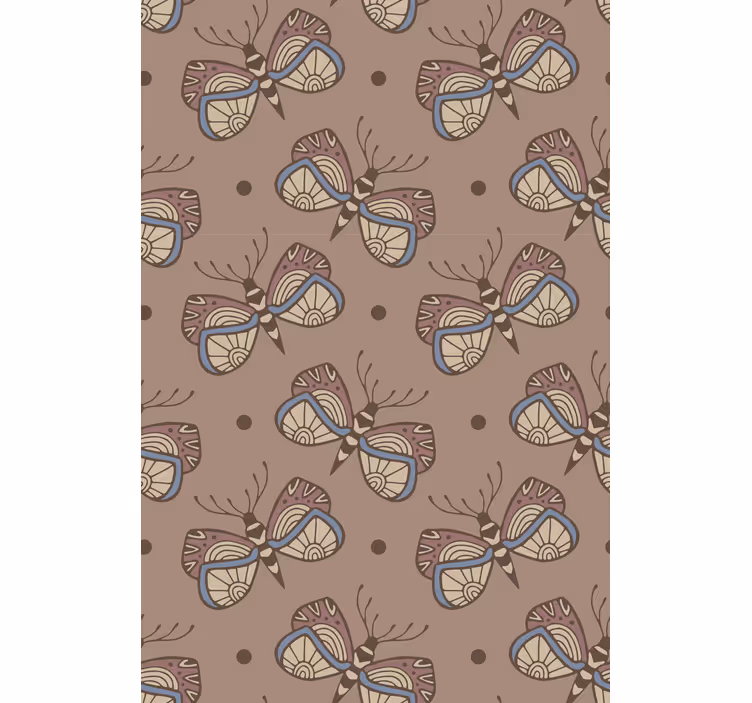 Inspiráló vintage pillangó győzelem hálószoba tapéta - TenStickers