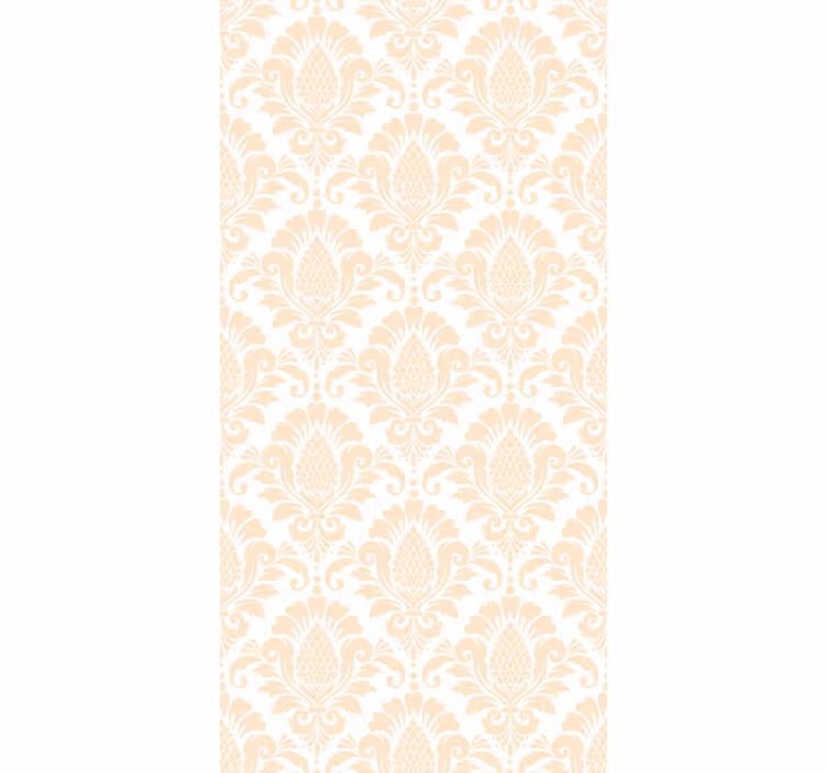 Beige damaszkmintás hálószoba tapéta - TenStickers