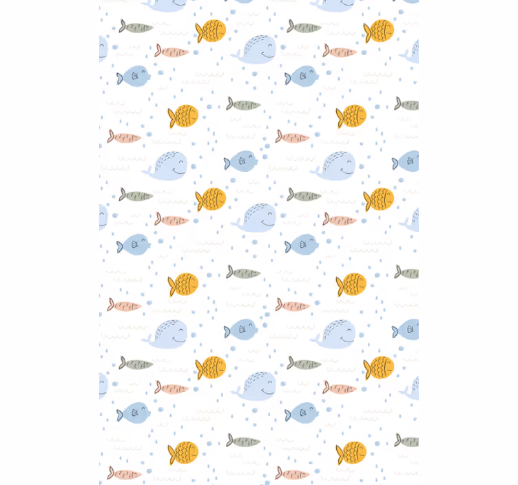 Tarka halak - allati tapéta - TenStickers