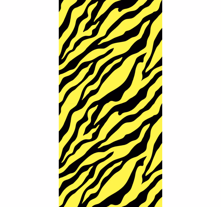Sárga zebra minta állati tapéta - TenStickers