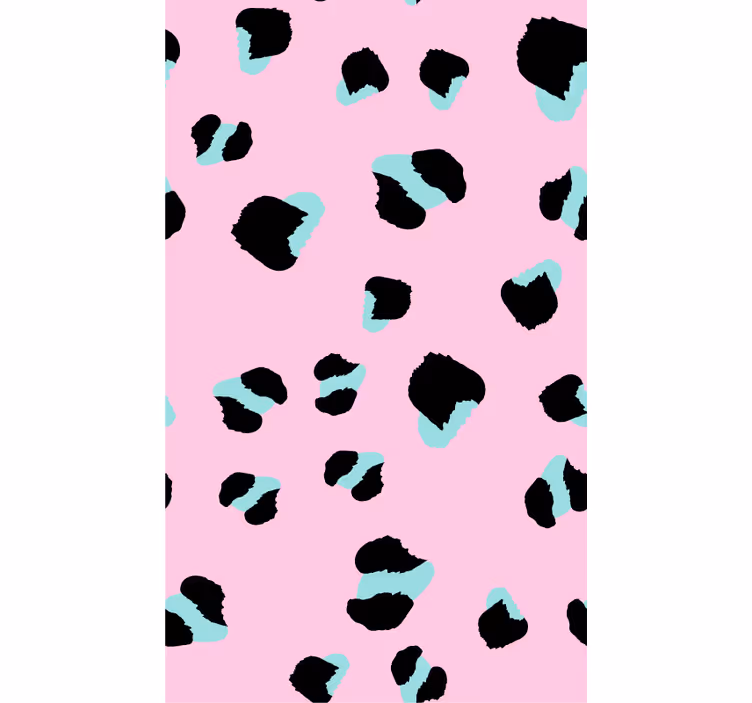 Rózsaszín leopárd állati tapéta - TenStickers