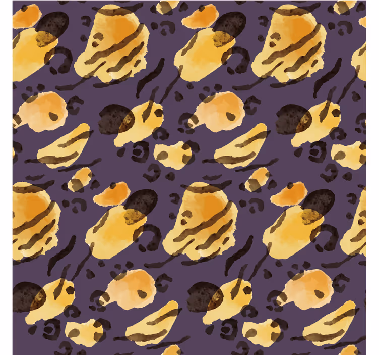 Aquarella tigrisfoltok állati tapéta - TenStickers