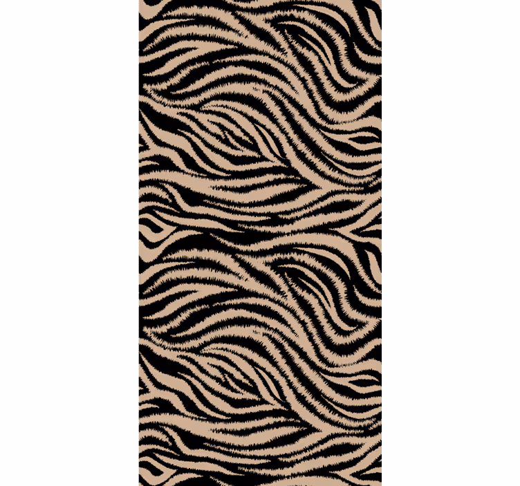 Zebra csíkos minta állati tapéta - TenStickers