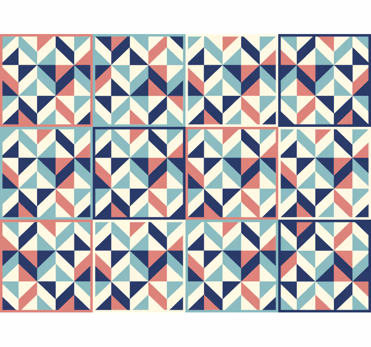 Geometrikus mintázatú irodai falmatrica - TenStickers