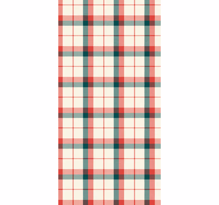 Karácsonyi tartan irodai falmatrica - TenStickers