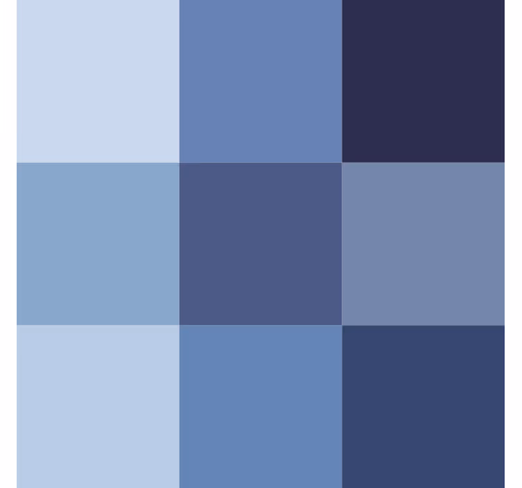 Kék árnyalatú modern csempe irodai falmatrica - TenStickers