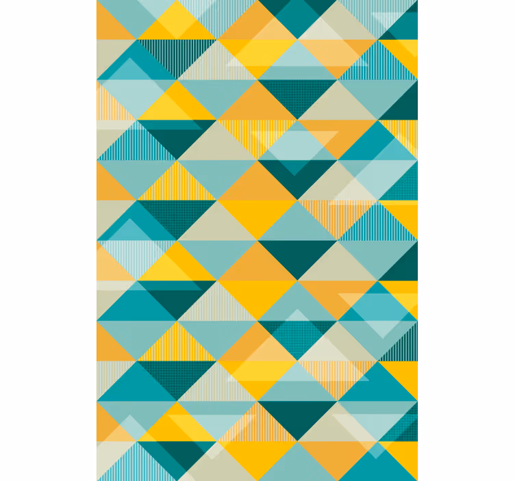 Geometrikus háromszög mintás párna tapéta - TenStickers
