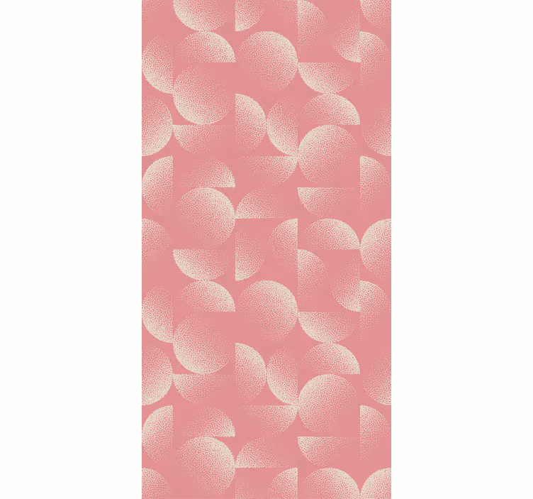 Pasztell félkörök étkező tapéta - TenStickers