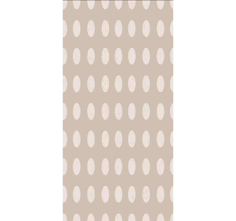 Geometrikus fehér kör mintás étkező tapéta - TenStickers