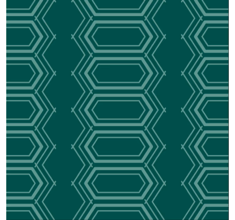 Emerald geometrikus minta étkező tapéta - TenStickers