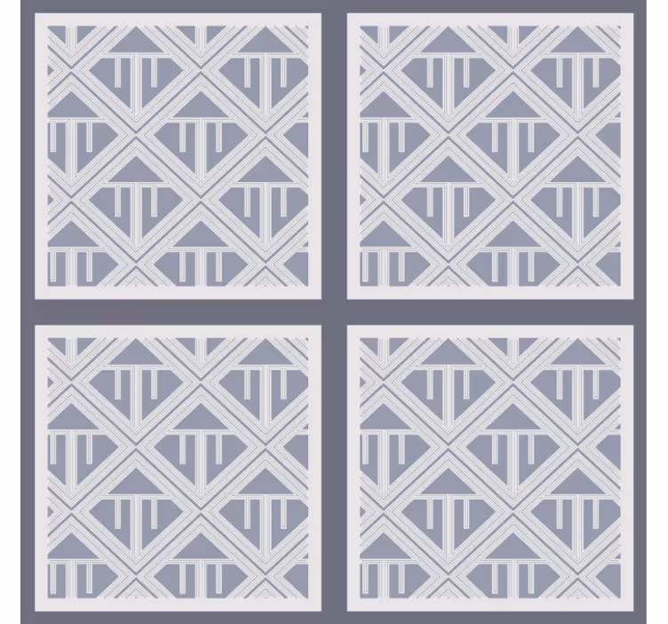 Geometrikus mintázat sorozat Étkező tapéta - TenStickers