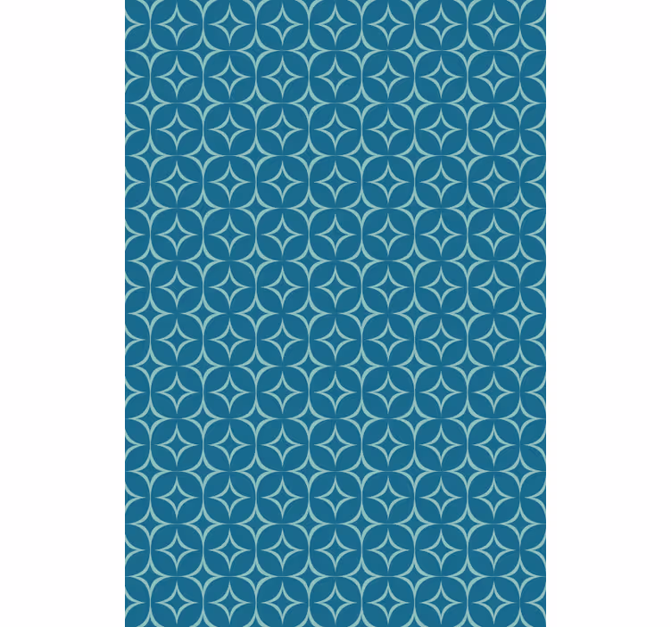 Kék elegáns körök tapéta geometriai - TenStickers