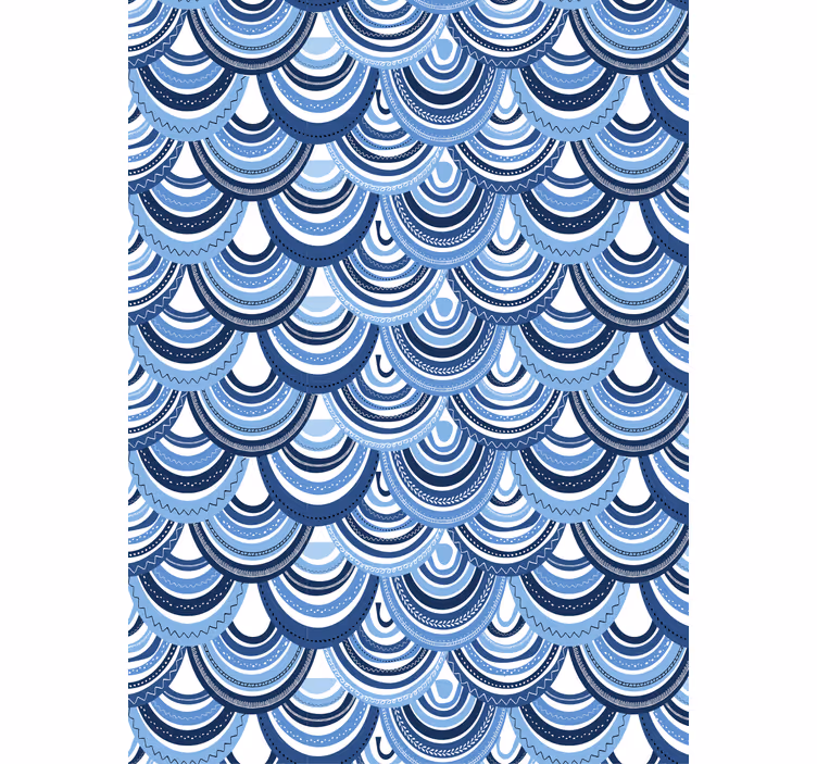 Hullám minta tapéta geometriai - TenStickers