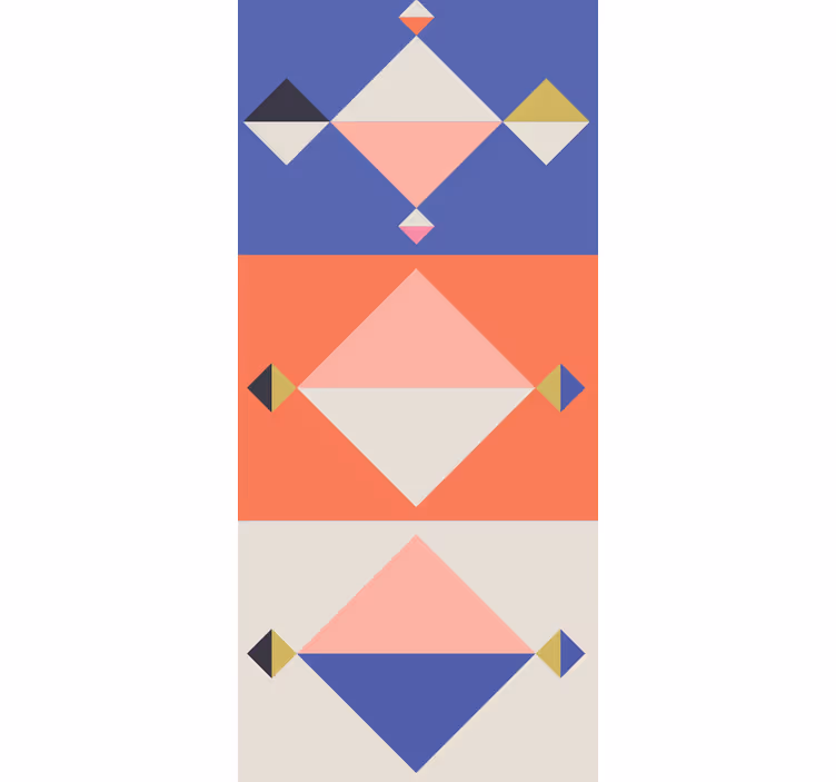 Absztrakt modern formák tapéta geometriai - TenStickers
