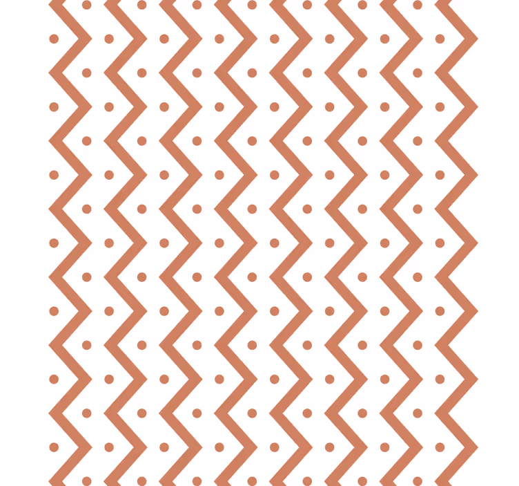 Zigzag és pontok tapéta geometriai - TenStickers