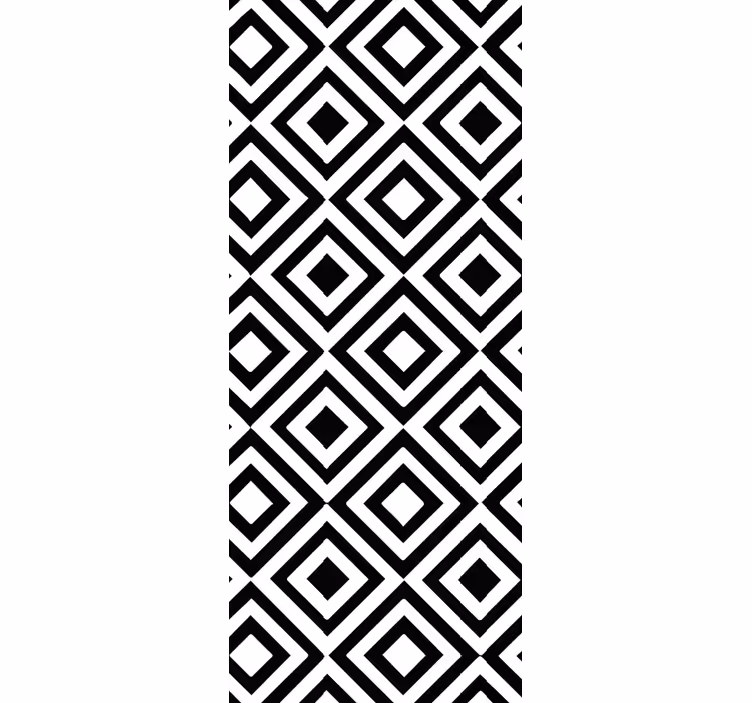 Fekete és fehér tapéta geometriai - TenStickers