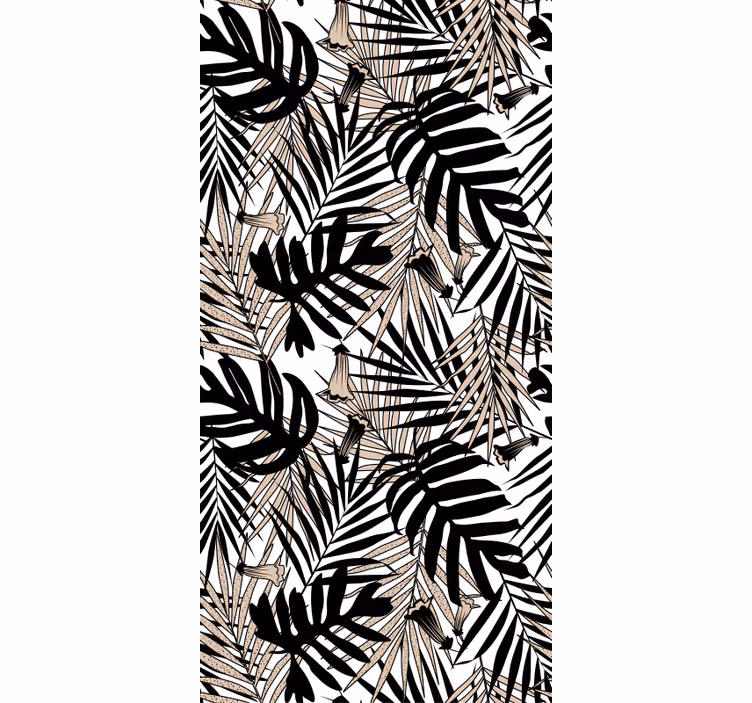 Tropical leaf element tapéta természet - TenStickers