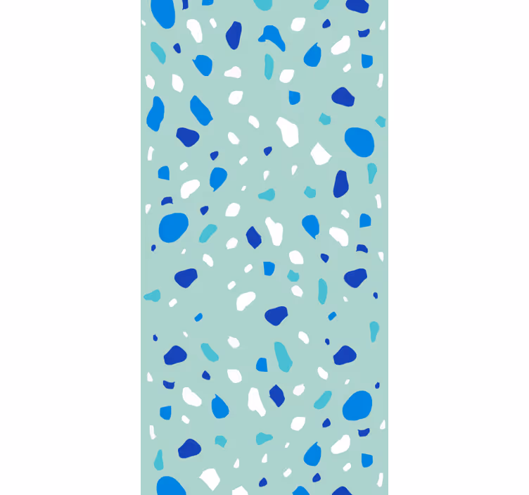 Kék árnyalatú terrazzo - egyedi textúra háttérkép - TenStickers