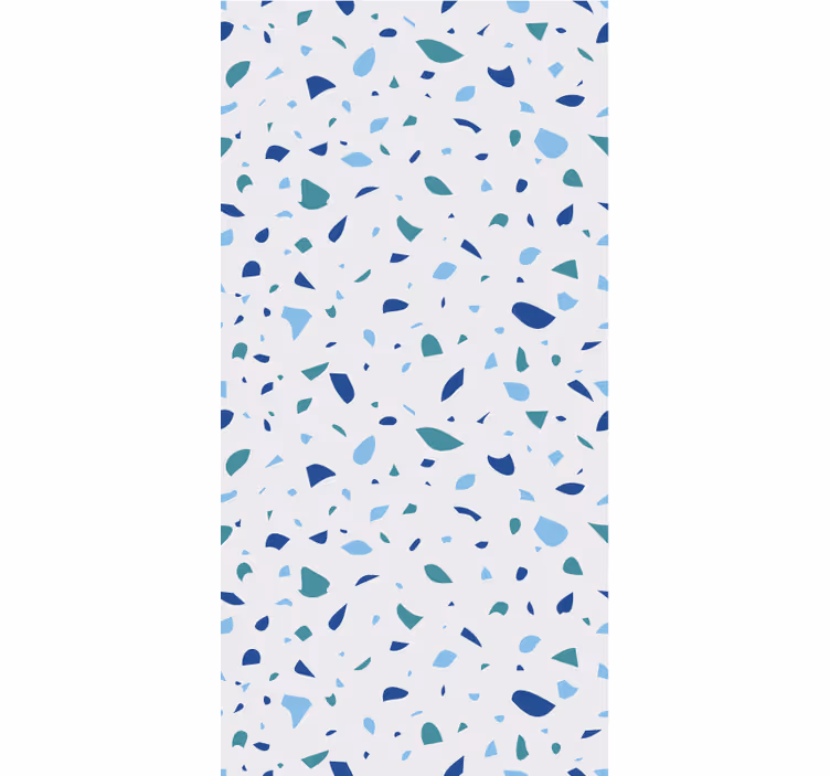 Kék árnyalatú terrazzo - egyedi textúra háttérkép - TenStickers