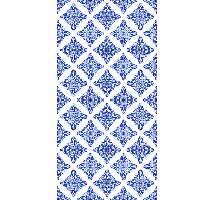 Mintás kék tapéta csempék - TenStickers
