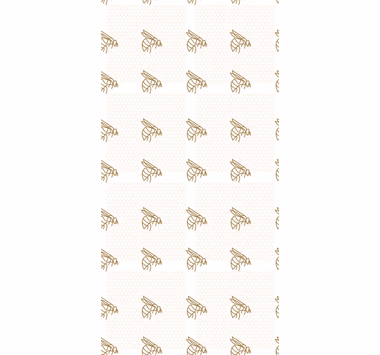 Elegáns méhecske illusztráció gyerekszoba tapéta - TenStickers