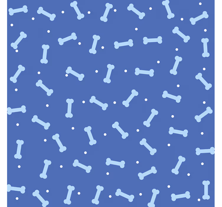 Kutyacsont mintás gyerekszoba tapéta - TenStickers
