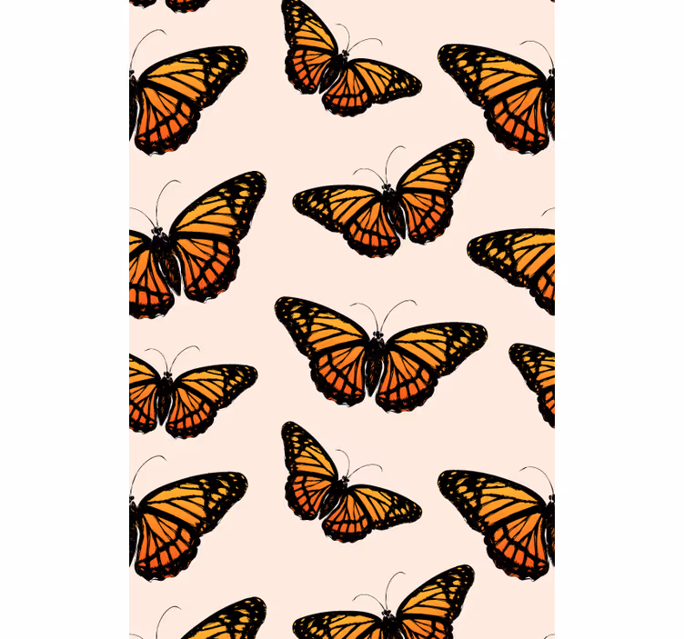 Vintage monarch pillangószárny tapéta - TenStickers