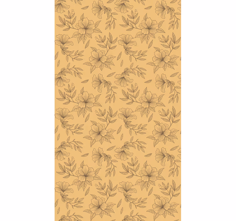 Beige stilizált minták párna tapéta - TenStickers