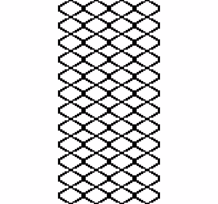 Fekete geometrikus gyémántok tapéta északi - TenStickers