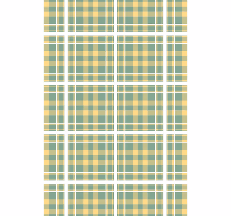Kockás mintás textil nappali tapéta - TenStickers