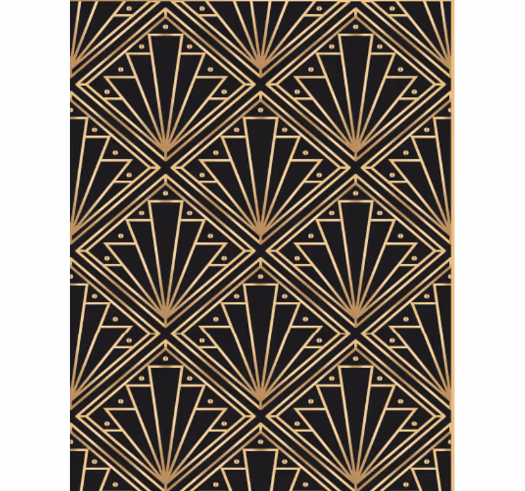 Art deco mintás nappali tapéta - TenStickers