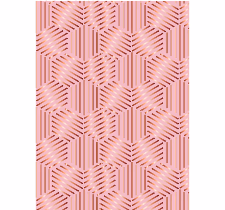 Geometrikus elrendezés nappali tapéta - TenStickers