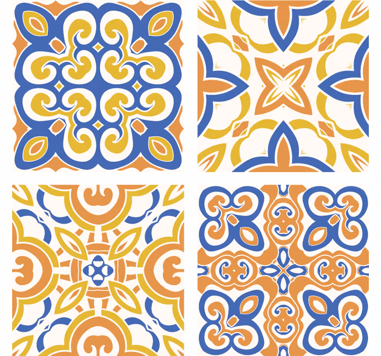 Sicíliai csempék tapéta csempék - TenStickers
