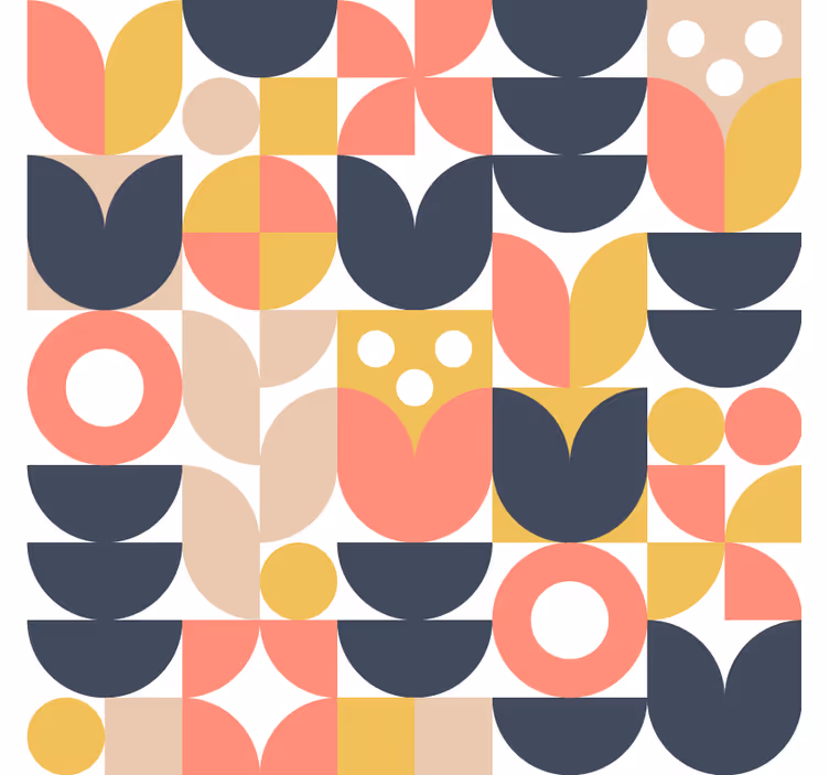Tapéta északi geometriai mintákkal - TenStickers