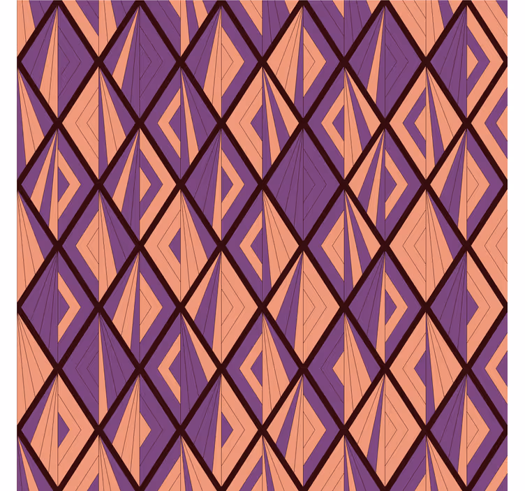 Geometriai tapéta gyémánt mintával - TenStickers