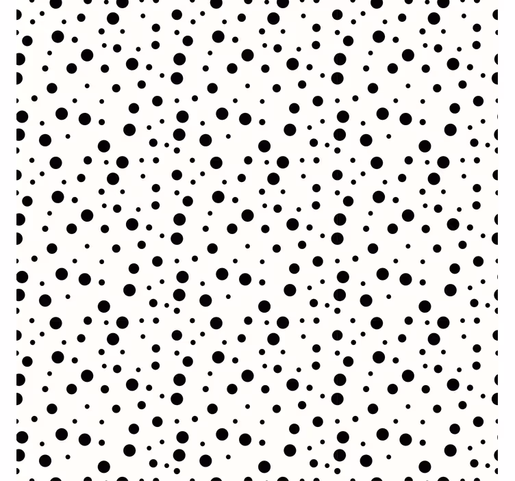 Geometriai tapéta monokróm pontmintával - TenStickers