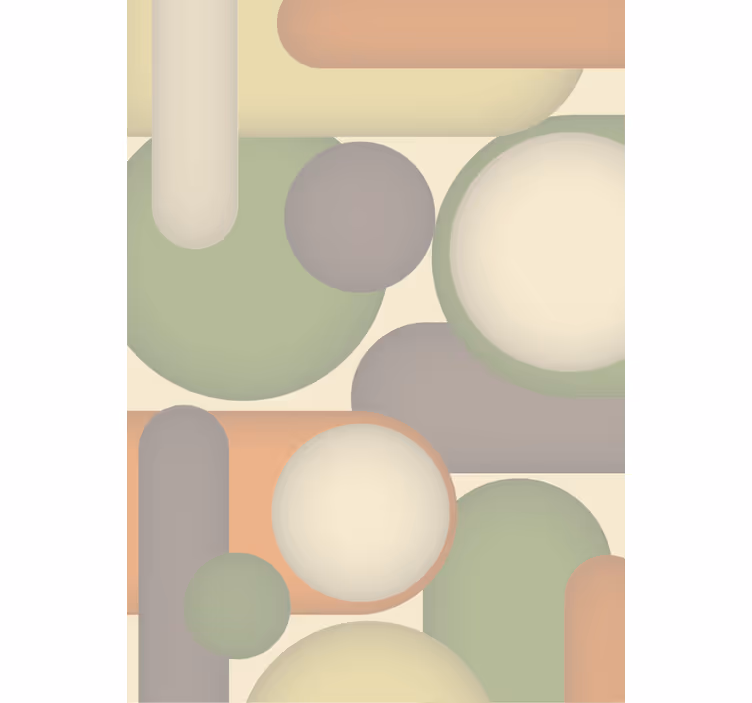 Modern tapéta geometrikus kör elrendezés - TenStickers