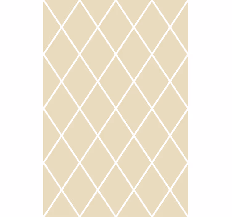 Krém gyémánt minimalista minta tapéta modern - TenStickers