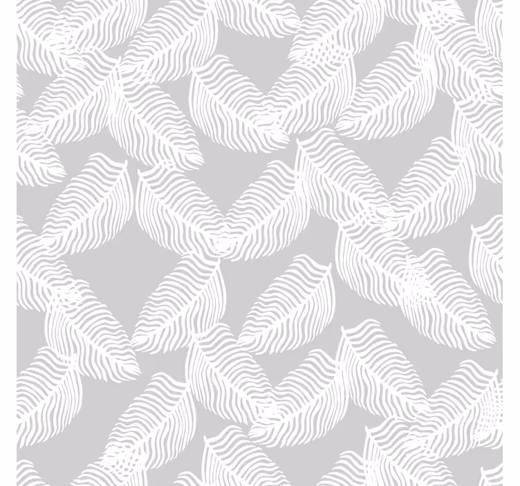 Modern tapéta szürke minimalista virágos - TenStickers