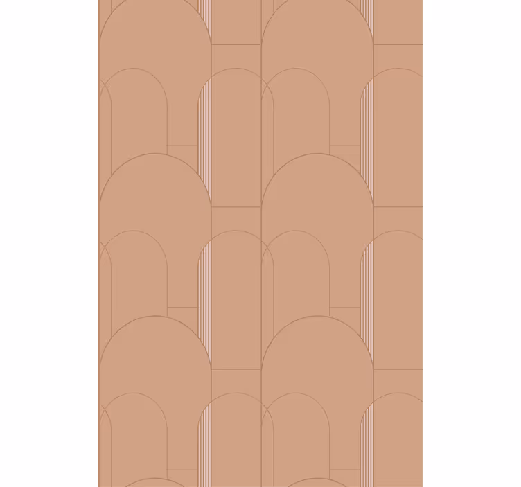 Modern tapéta geometrikus görbék mintával - TenStickers