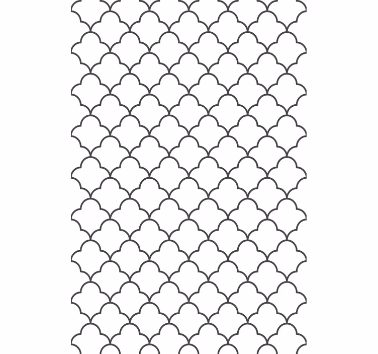 Modern tapéta stilizált Ívelt minta - TenStickers