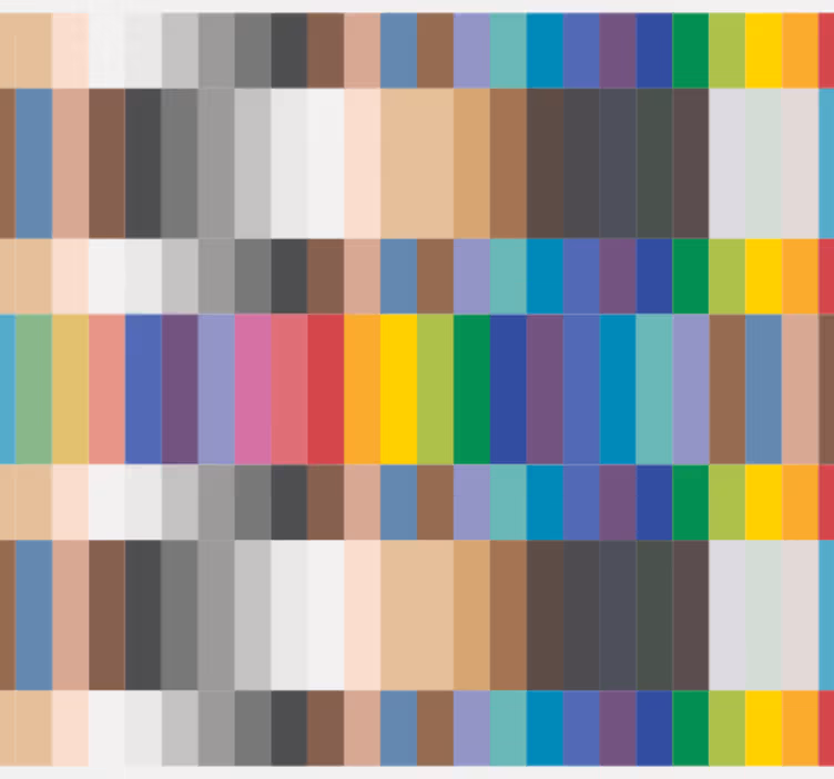 Színes kis négyzetek konyhai tapéta - TenStickers