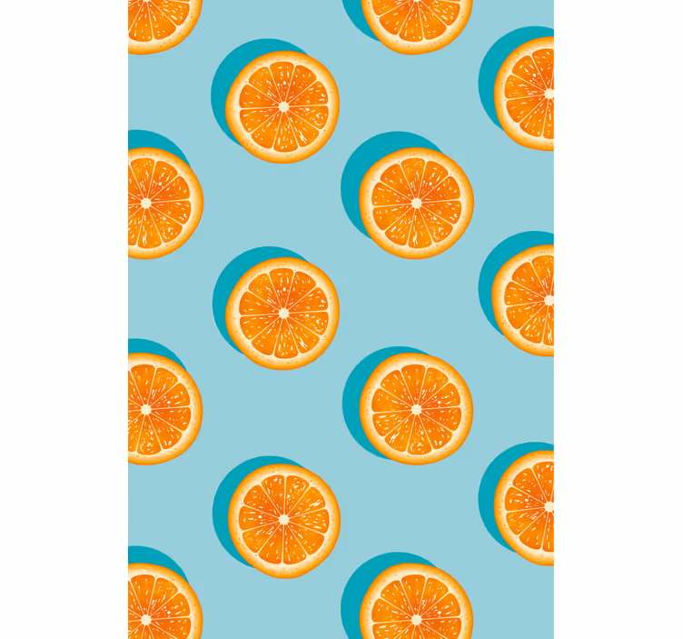Citrus szelet minta konyhai tapéta - TenStickers