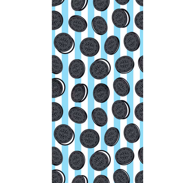 Oreo csíkos mintás konyhai tapéta - TenStickers