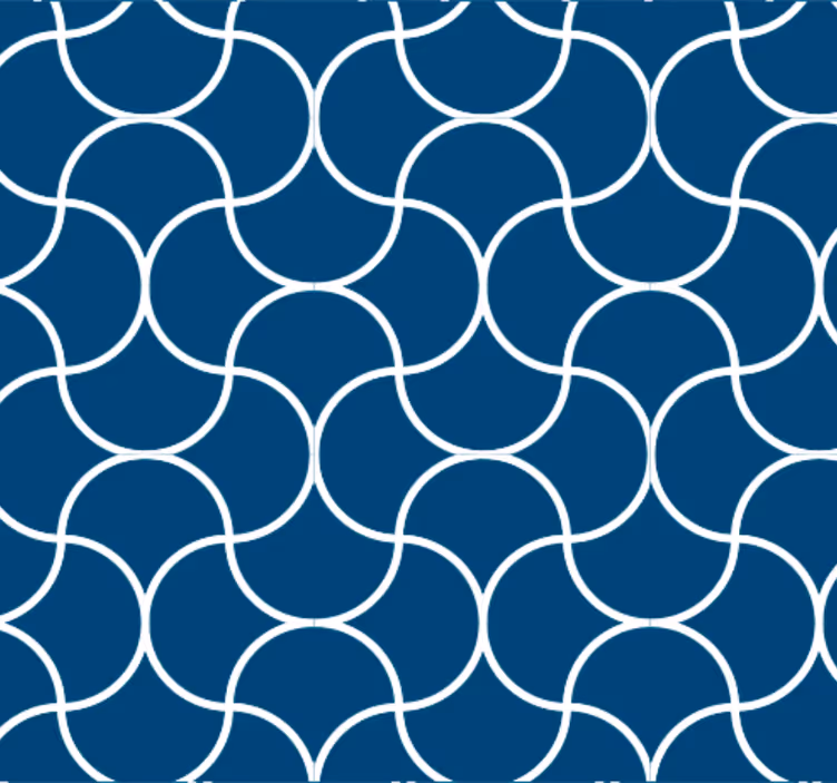 Geometrikus hullám mintás fürdőszoba tapéta - TenStickers