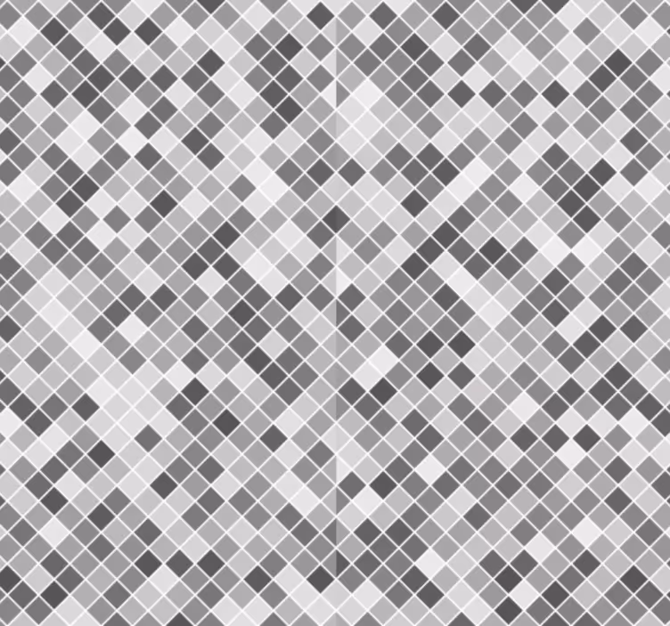 Szürke mozaik fürdőszoba tapéta - TenStickers