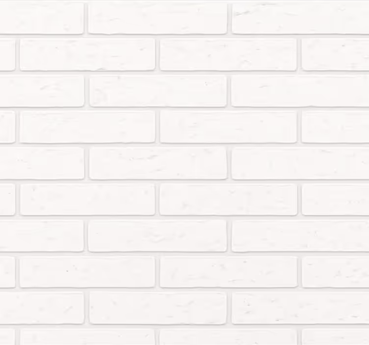 Egyszerű fehér tégla nappali tapéta - TenStickers