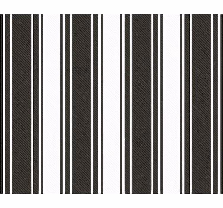 Vintage fekete fehér csíkos nappali tapéta - TenStickers